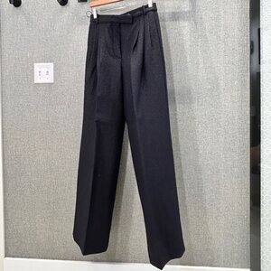 CHANEL Wool Navy Blue Pant